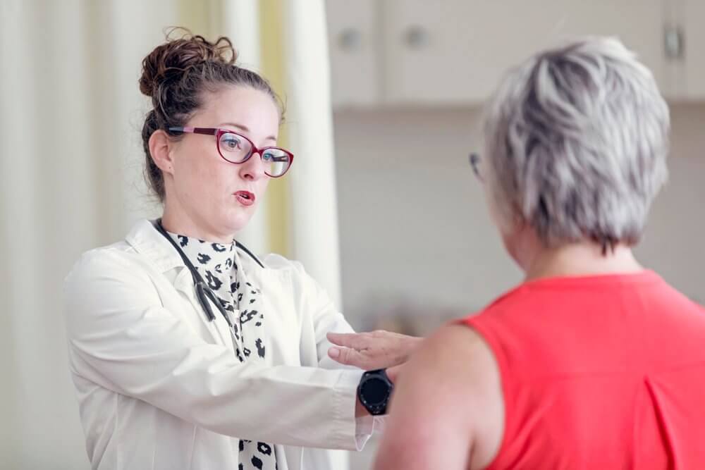 A Carson-Newman NP student performing an exercise during residency 2