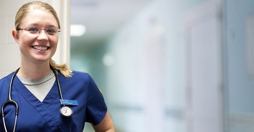 Smiling female nurse