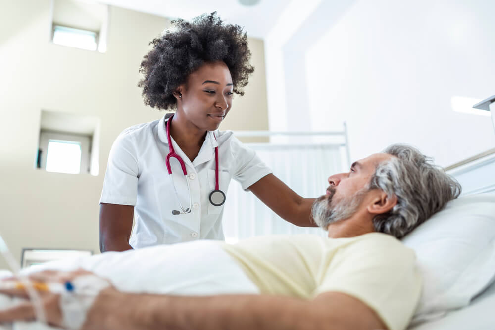 A Nurse Looks After Her Patients